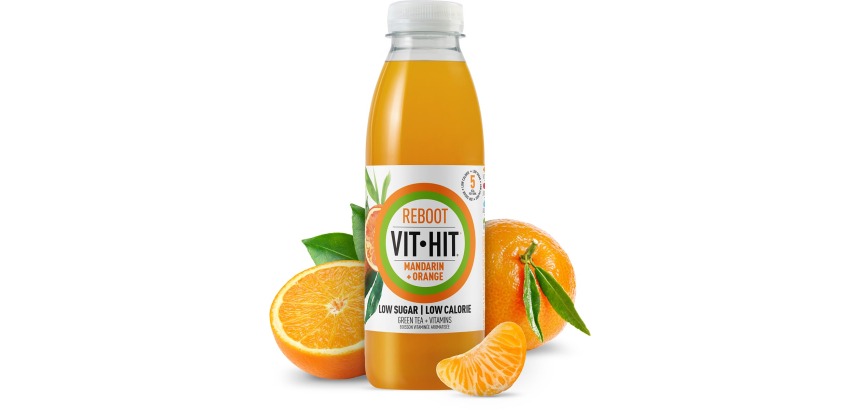 Vit Hit boisson vitaminée Detox, bouteille de 50 cl, paquet de 12 pièces