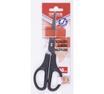 OFFICE products schaar, 16 cm, rechts en links, scherpe punt, zwart, blister van 1 stuk
