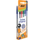 BIC Cristal Medium Ballpoint Pen Assorted Blister Pack of 5 Pieces