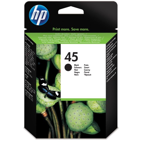 HP cartouche d'encre 45, 930 pages, OEM 51645AE, noir