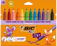 Bic Kids Comfort Jumbo viltstiften, etui van 12 stuks