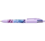 BIC Colours Hydro Purple stylo bille 4 couleurs, moyen