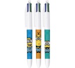Bic 4 Colours Minions stylo bille 4 couleurs, moyen, 4 couleurs d'encre classique, présentoir de 40 pièce