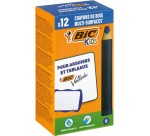Whiteboardpotlood BicKids Multi Surface blauw doos à 12 stuks