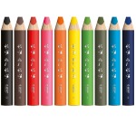 Bic Kids crayon pour tableaux blancs Multi-Surfaces, assorti, étui de 3 pièces + broyeur et toile