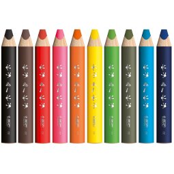 Bic Kids crayon pour tableaux blancs Multi-Surfaces, assorti, étui de 3 pièces + broyeur et toile