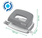 Leitz NeXXt Recycle Mini hole punch, 10 sheets, green