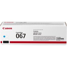 Canon toner 067, 1.250 pages, OEM 5101C002, cyan