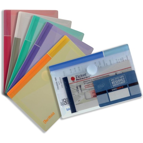 Tarifold documentenmap Collection Color voor ft A6 (165 x 109 mm), pak van 6 stuks
