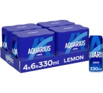 Aquarius Orange boisson rafraîchissante, canette de 33 cl, paquet de 24 pièces