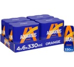 Aquarius Lemon boisson rafraîchissante, canette de 33 cl, paquet de 24 pièces
