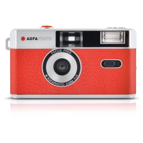 AgfaPhoto retro analoog fototoestel, 35mm, rood