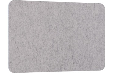 Smit Visual séparateur de bureau, gris clair, 60 x 75 cm