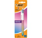 Bic 4 Colours Gradient ballpoint pen 4 colors, medium, 4 classic ink colors, in blister pack