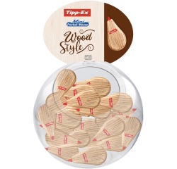 Tipp-Ex Mini Pocket Mouse Wood Style, présentoir de 40 pièces
