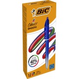 BIC Colours Smooth Gradiant stylo bille 4 couleurs, moyen, bleu