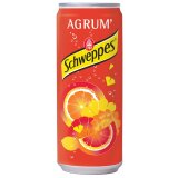 Schweppes Agrum boisson rafraîchissante, canette de 33 cl, paquet de 24 pièces