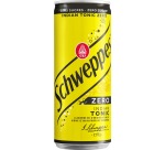 Schweppes Indian Tonic Zero, boisson rafraîchissante, canette de 33 cl, paquet de 24 pièces