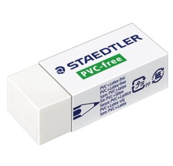 Staedtler gum, small, PVS vrij, wit