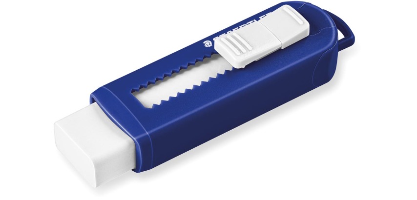 Staedtler eraser 525, PVC-free, with plastic holder