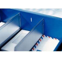 Leitz tussenschot voor Sorty brievenbak, transparant, pak van 2 stuks