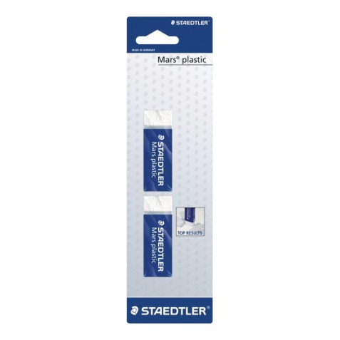 Staedtler gomme Mars Plastic, blister de 2 pièces