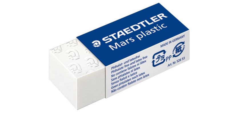 Staedtler gomme Mars Plastic, mini, blanc