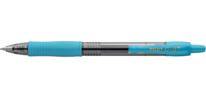 Pilot G-2-07 Plus roller, medium, turkoois