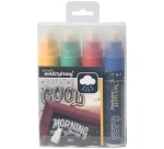 WATERPROOF LARGE chalk marker, set of 4