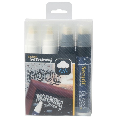 Krijtstift WATERPROOF LARGE - etui van 4 stuks