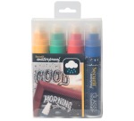 WASSERFESTE KREIDEMARKER GROSS, Etui mit 4