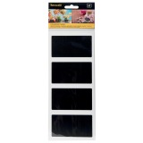 Self-adhesive slate label, rectangular, blister pack of 8 pieces