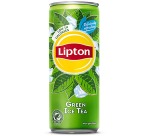 Lipton Ice Tea Green boisson rafraîchissante, sleek canette de 33 cl, paquet de 24 pièces