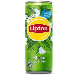 Lipton Ice Tea Green frisdrank, niet bruisend, sleek blik van 33 cl, pak van 24 stuks