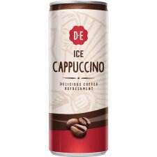 Douwe Egberts ice coffee, Cappuccino, canette de 25 cl, paquet de 12 pièces