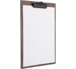 Securit menukaart Clipboard, ft 33 x 23 cm, uit walnoot