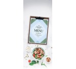 Securit menukaart Clipboard, ft 33 x 23 cm, uit walnoot