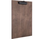 Securit menukaart Clipboard, ft 33 x 23 cm, uit walnoot
