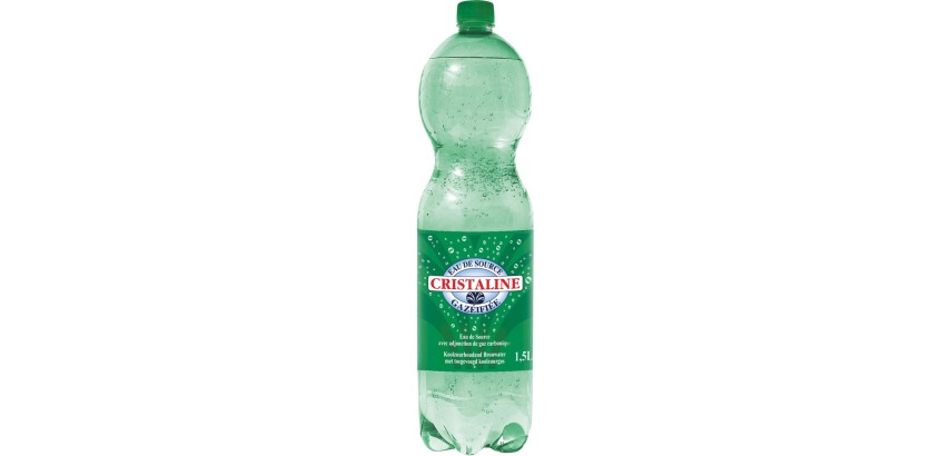 Cristaline Sprudelwasser, 1,5-Liter-Flasche, Packung mit 6 Stück