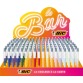 BIC Colours BAR stylo bille 4 couleurs, couleurs assorties, display de 216 pièces