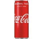 Coca-Cola Erfrischungsgetränk, schlanke Dose 25 cl, Packung mit 24 Stück