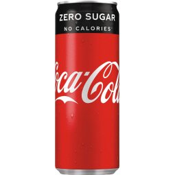 Coca-Cola Zero boisson rafraîchissante, sleek canette de 25 cl, paquet de 24 pièces