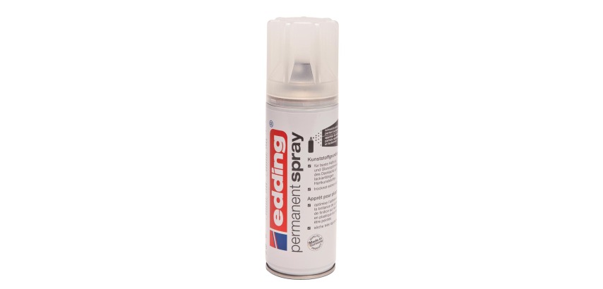 Edding Permanent Spray 5200 apprêt universel, 200 ml, grijs