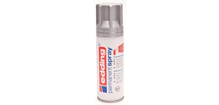 Permanent Spray Paint edding 5200 Precious Silver Matte