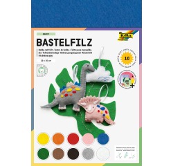 Feutrine Folia 20x30cm 150g couleurs assorties 10 feuilles