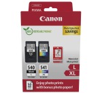 Canon PG-540L - CL-541XL Pack cartouches haute capacité 4 couleurs + 50 feuilles papier photo pour imprimante jet d'encre