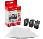 CANON PG-540L + CL-541XL Pack 3 cartridges 2 black + 1 color for inkjet printer with 50 photo papers