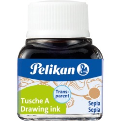 Pelikan Oost-Indische inkt sepia, flesje van 10 ml