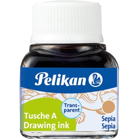 Pelikan Oost-Indische inkt sepia, flesje van 10 ml