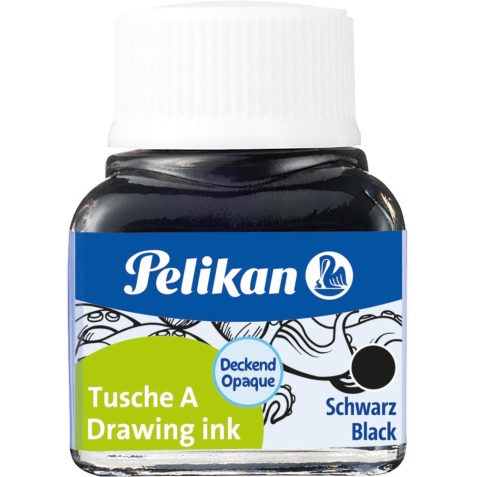 Pelikan Oost-Indische inkt zwart, flesje van 10 ml